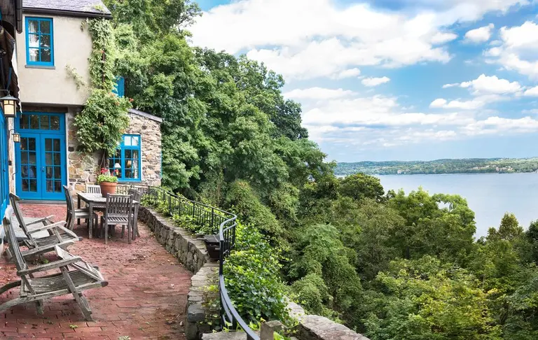 1920s stone house built on the cliffs of the Palisades is asking $4.6M