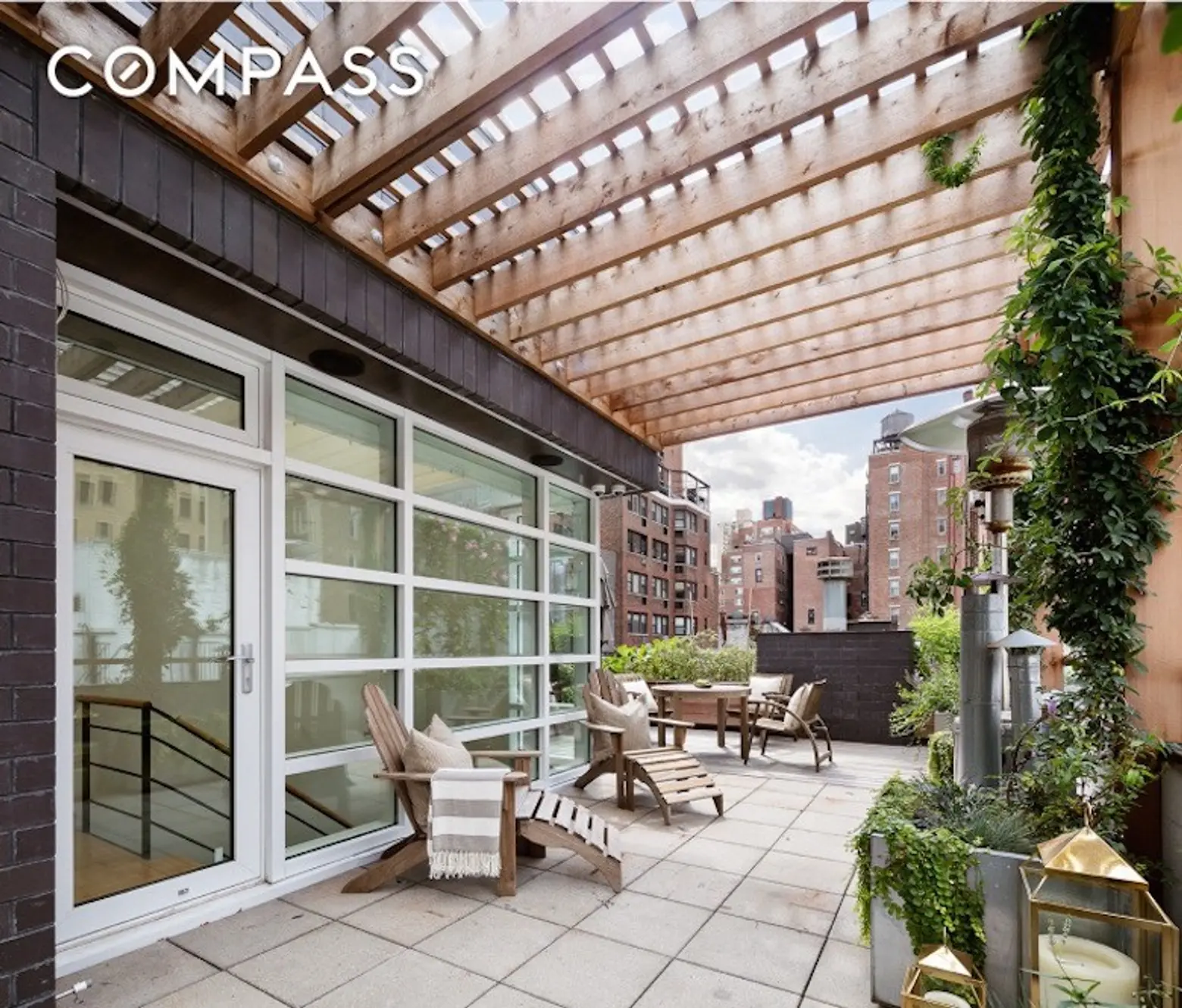 150 East 22nd Street, cool listing, carriage house, townhouse, gramercy, gramercy park, Breese Carriage House, E.L. Breese, historic homes, interiors, terrace, roof deck, outdoor space