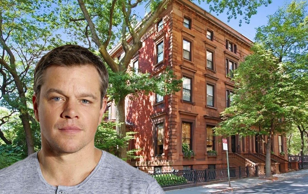 Matt Damon checks out Brooklyn's most expensive house, a Brooklyn Heights  mansion with a mayoral past