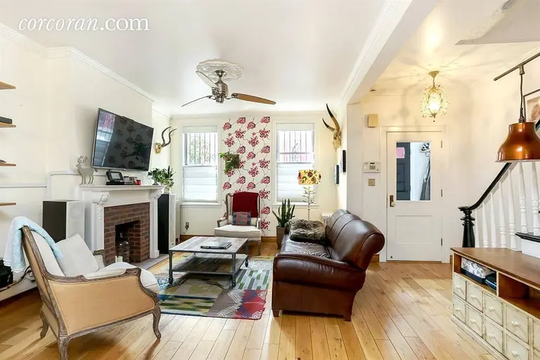 $2.65M laid-back Carroll Gardens townhouse has historic charm and crayon-box cool