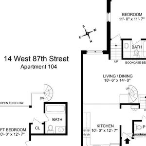 14 west 87th street, upper west side, co-op, floorplan
