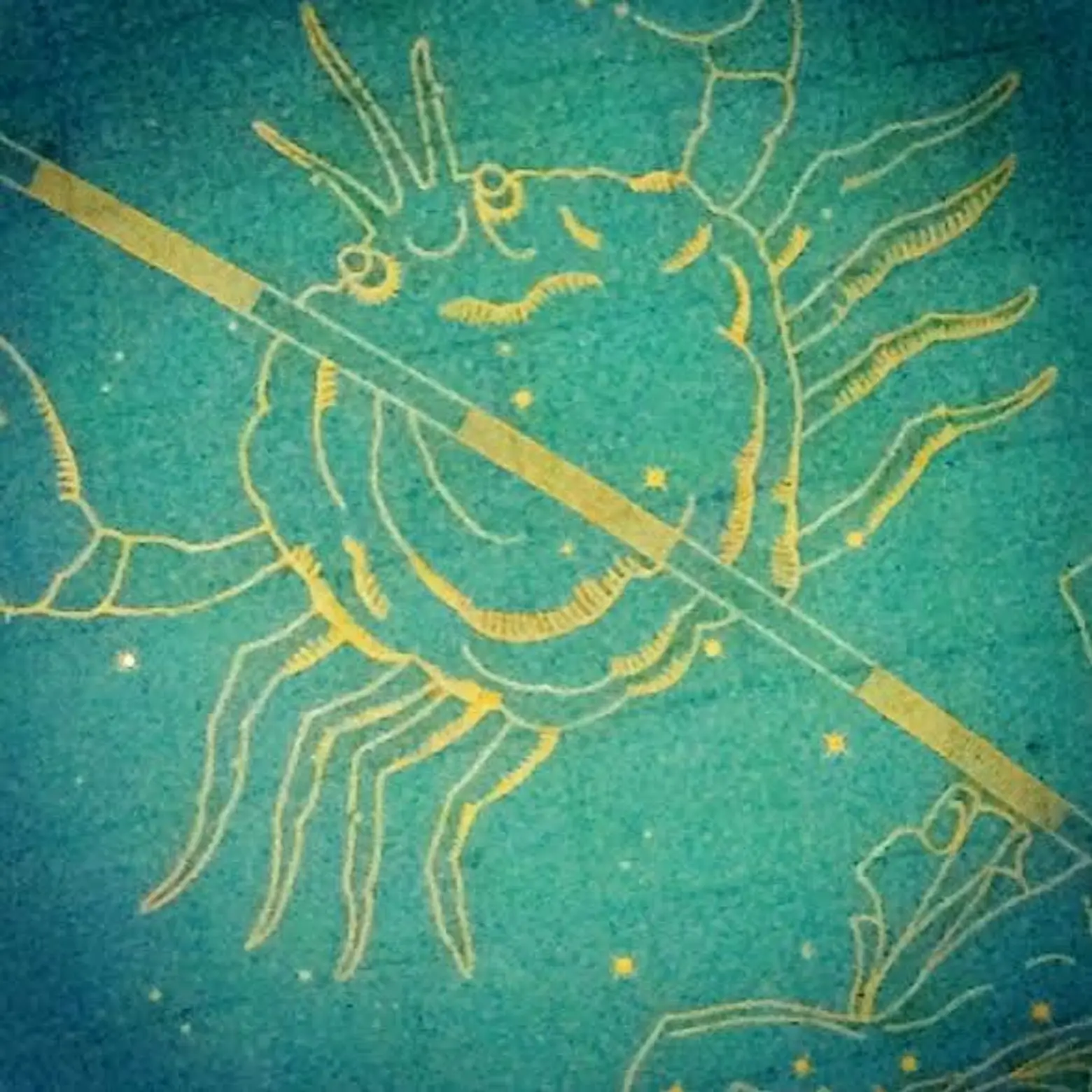 3c. Grand Central Station, detail of ceiling with Cancer zodiac symbol, 2016 (tam)