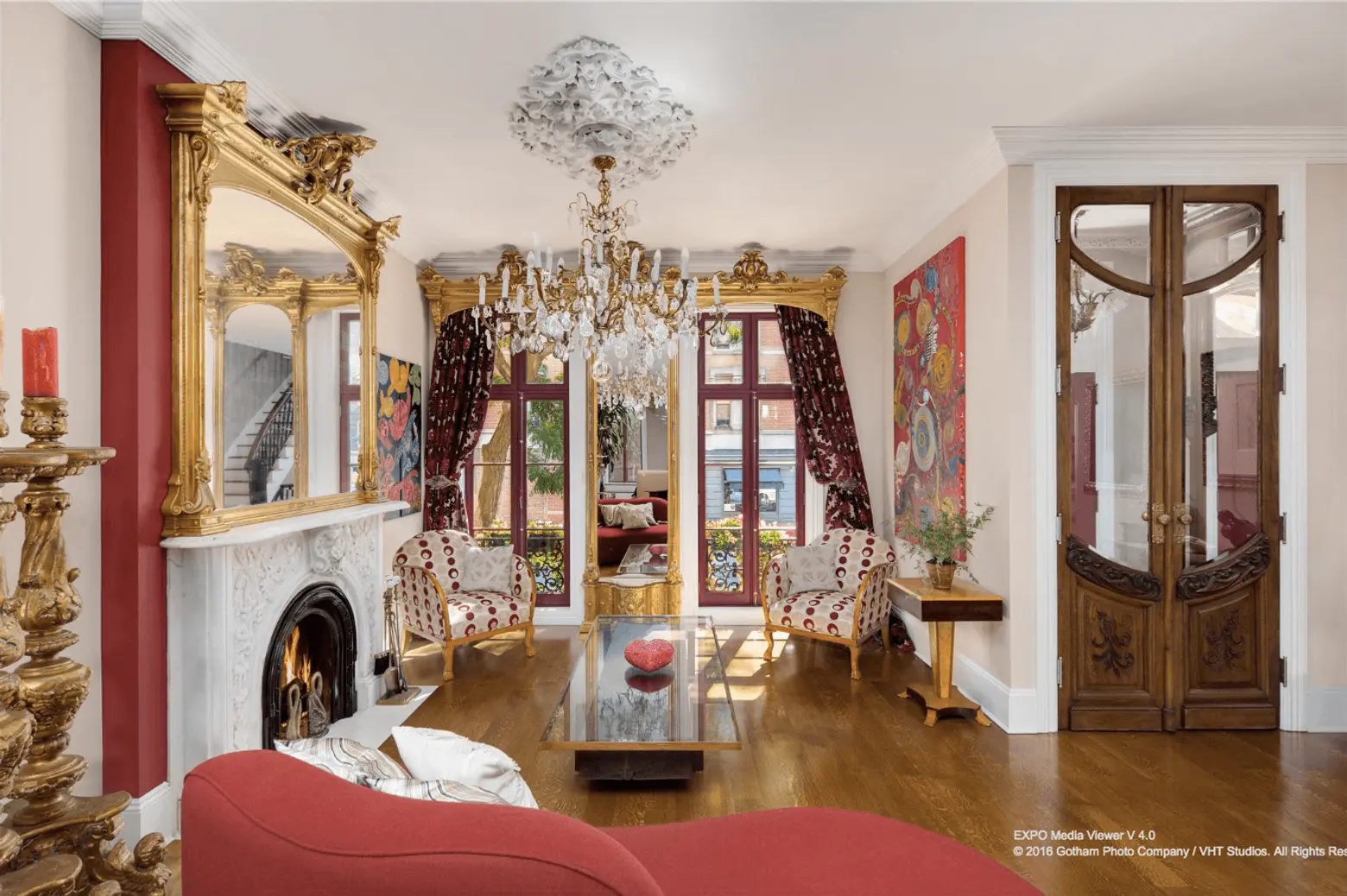 $16.75M townhouse owned by artist Angel ‘Vlady’ Oliveros boasts banisters from the Plaza Hotel