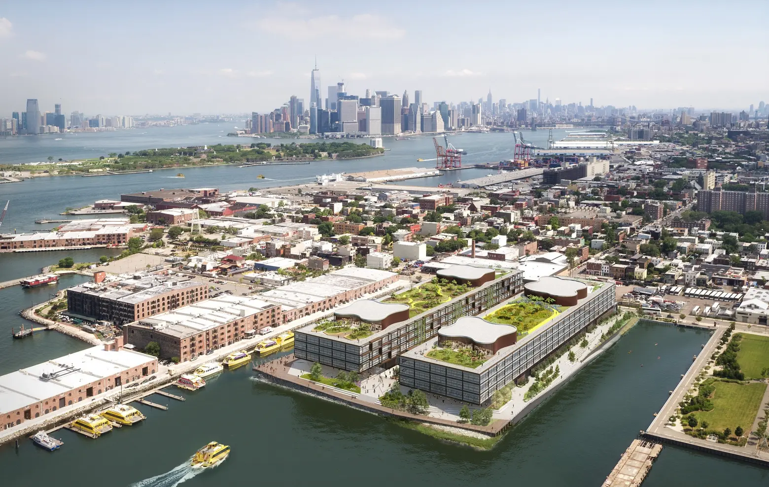Red Hoek Point, Norman Foster, Red Hook waterfront, Red Hook development, Thor Equities
