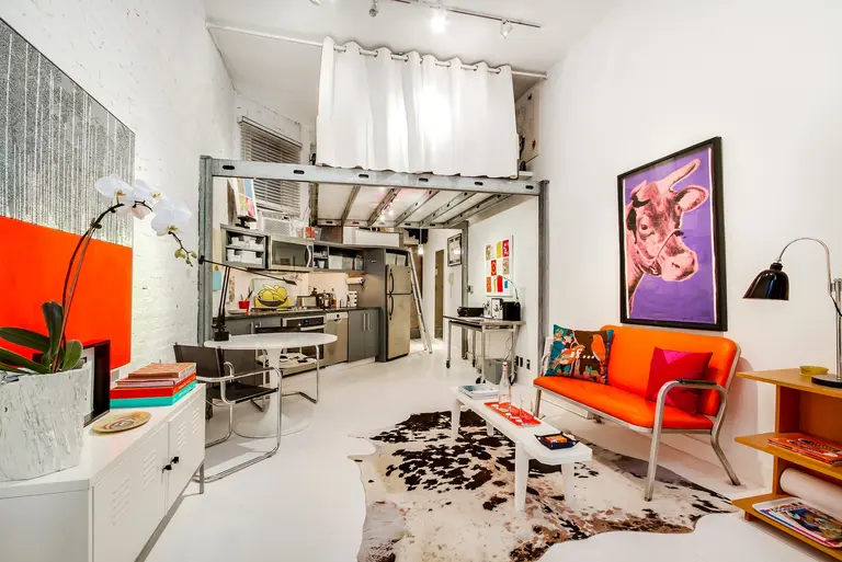 For $675K this industrial-chic West Village mini-loft is small but seductive–unless you’re afraid of heights