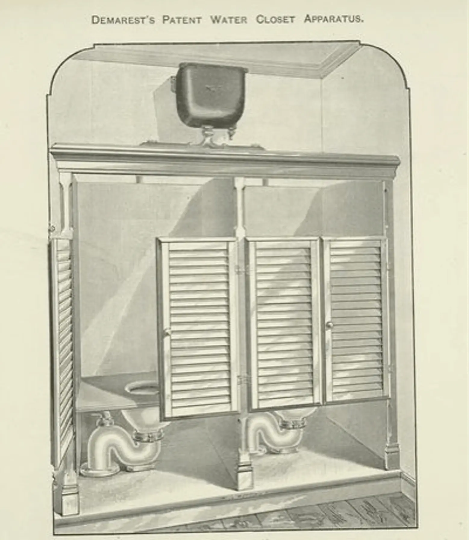 demarest patent water closet apparatus