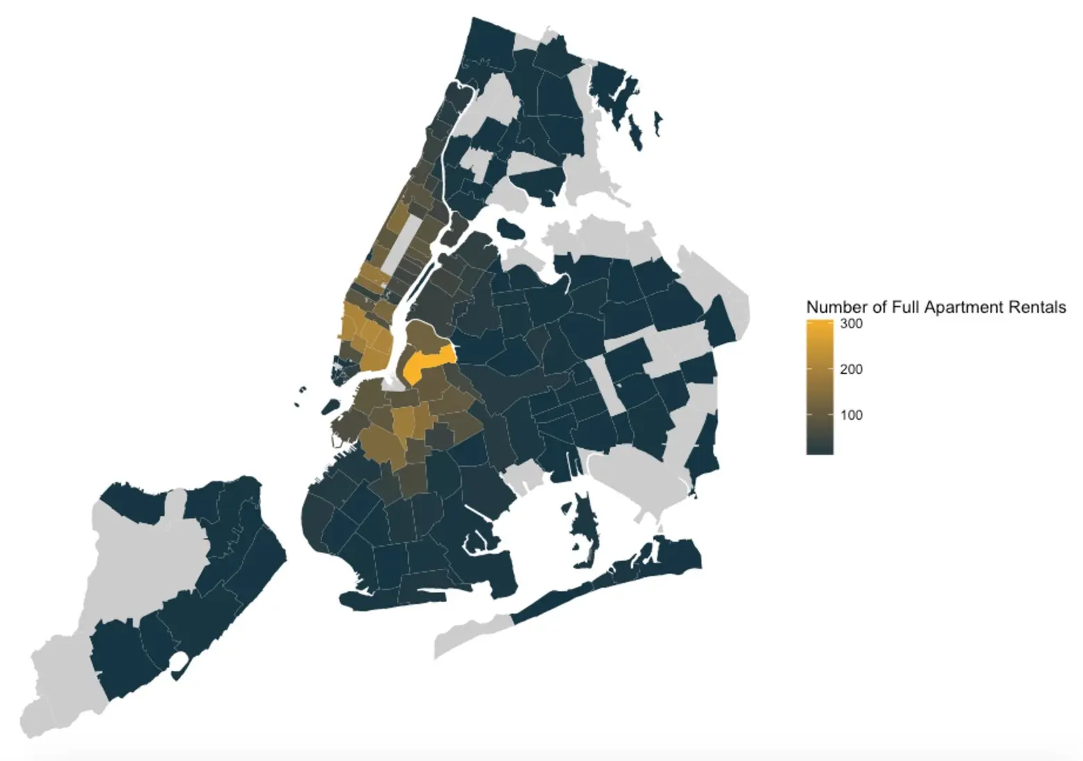 MAP: East Williamsburg would be fined the most by new Airbnb law
