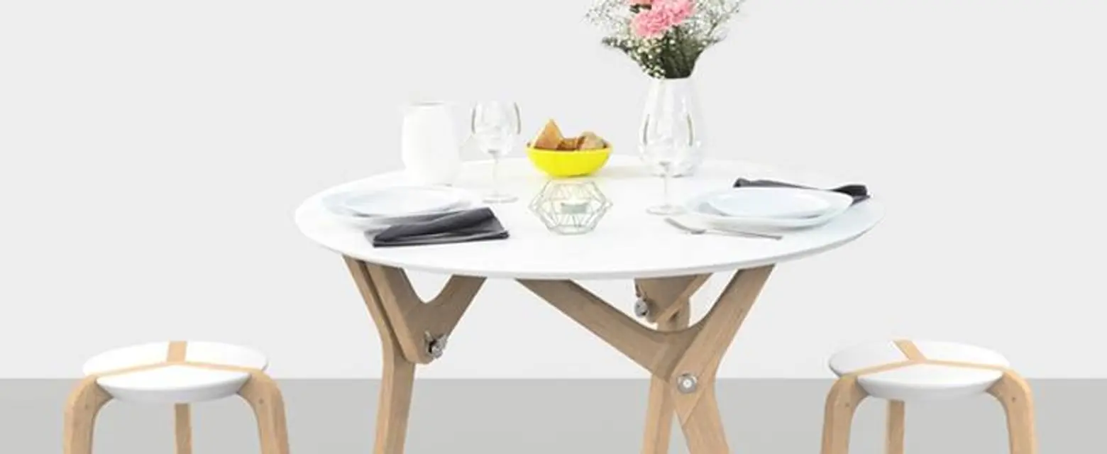 boulon blanc, transforming table