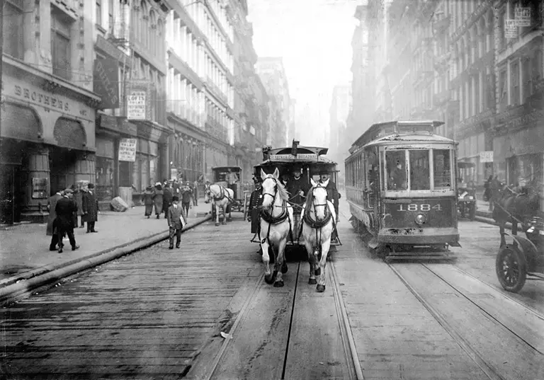 World’s first streetcar began operation in lower Manhattan on November 14, 1832
