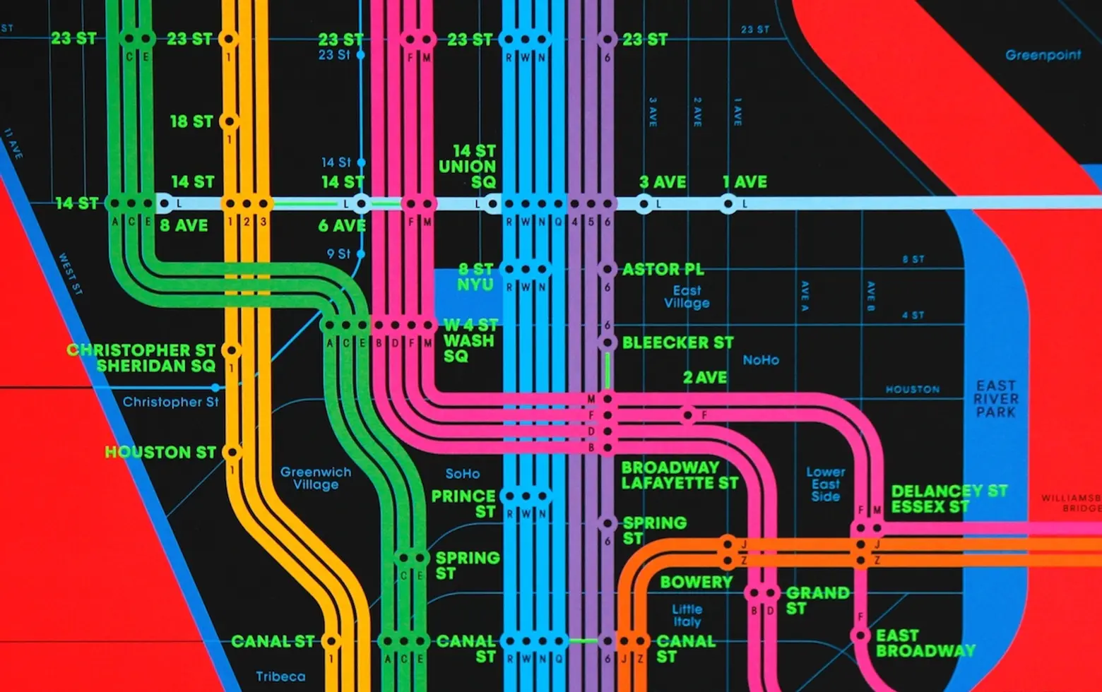 DAVID HEASTY, ONE COLOR SUBWAY MAP, STEFANIE WEIGLER, TRIBORO, WRONG COLOR SUBWAY MAP