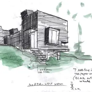 Stephen Holl, renovated hunting shack, green renovation, Space T2, Rhinebeck