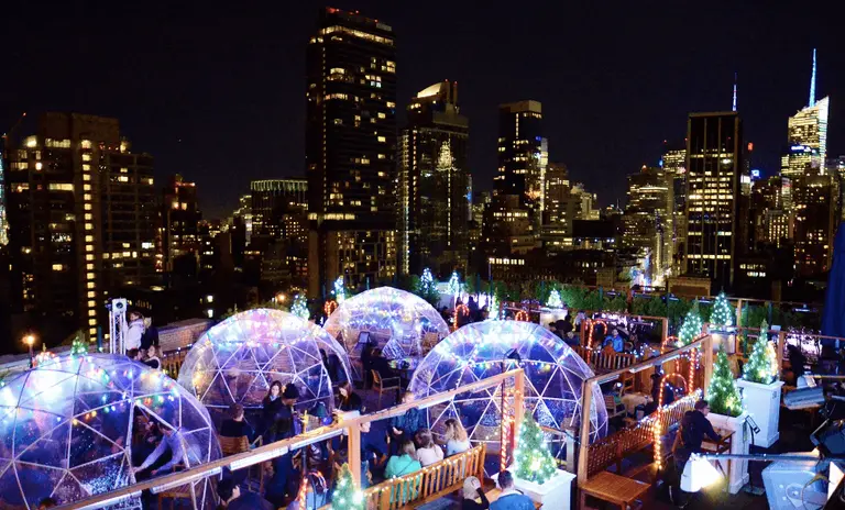 For winterproof drinking, Nomad bar brings eight igloos to their rooftop
