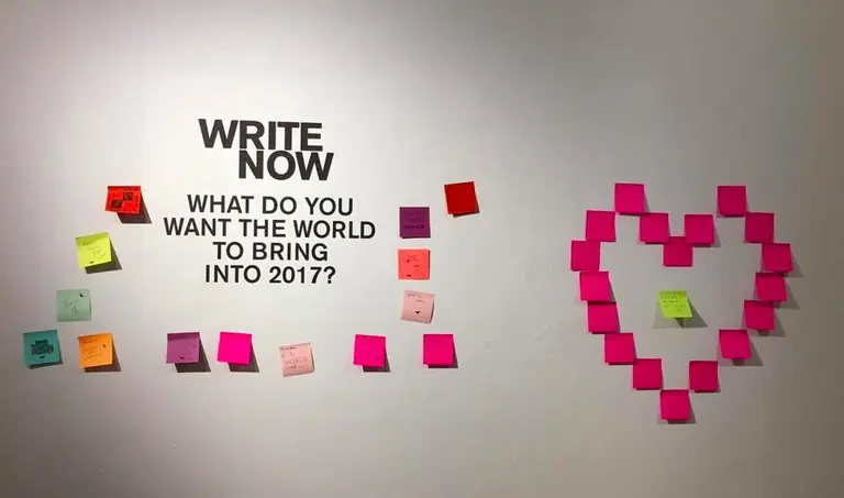 Westbeth Artists Housing starts its own post-it therapy project, ‘Write Now’