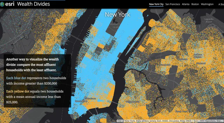 Interactive map reveals the income gap that divides NYC’s richest and poorest