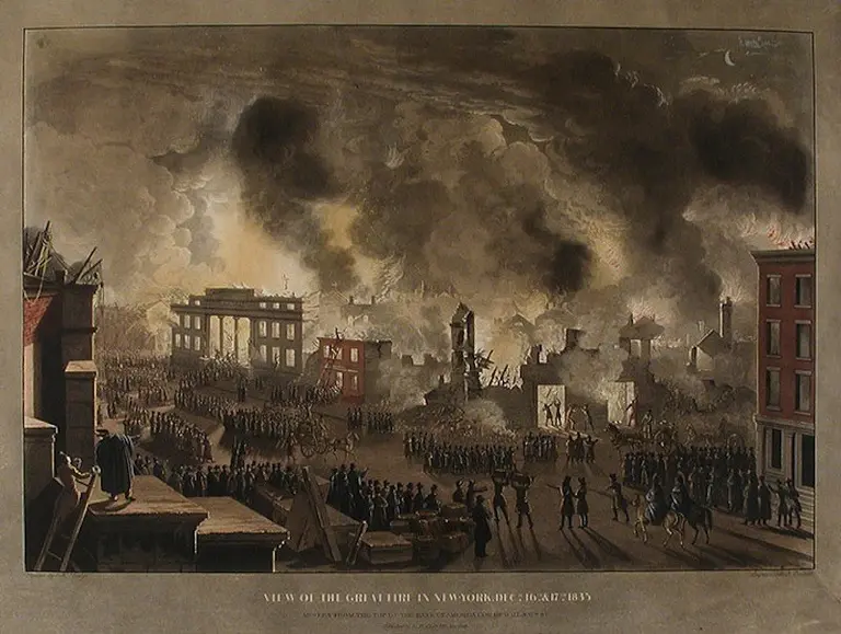 A horrifying blaze swept through Lower Manhattan 181 years ago today