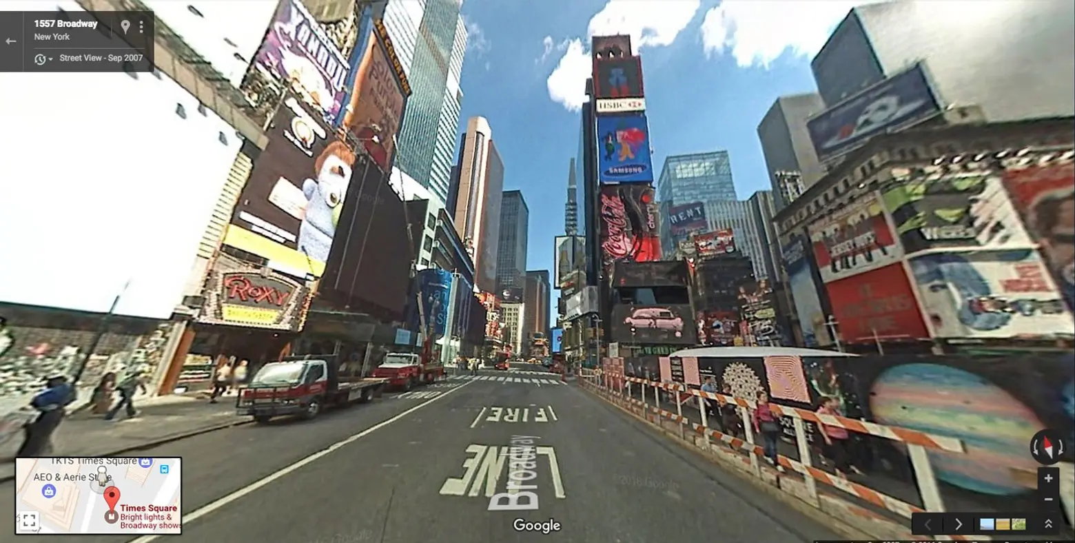 time square broadway before and after pedestrian plaza