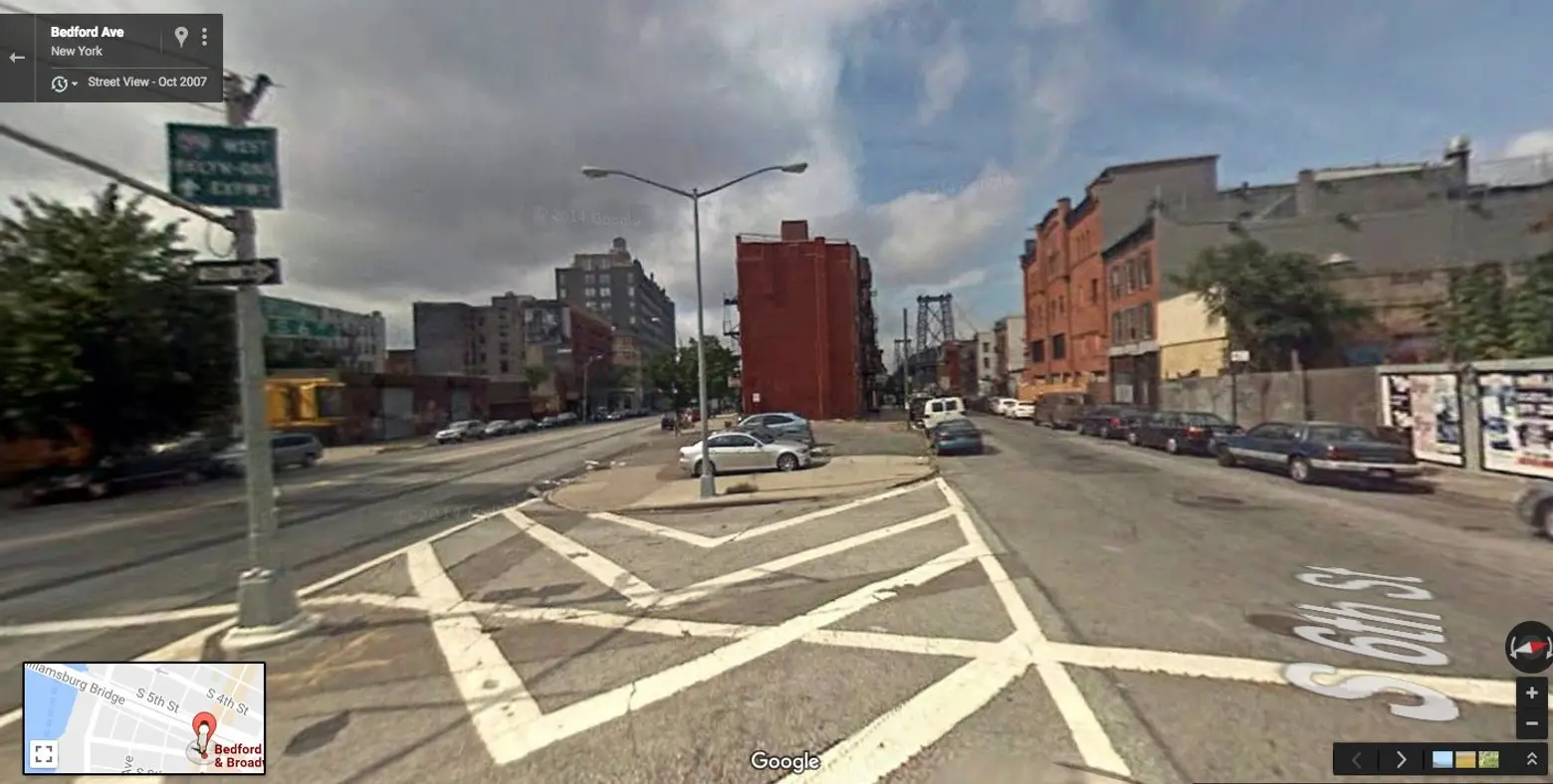 Broadway at Bedford Avenue South Williamsburg Before and After