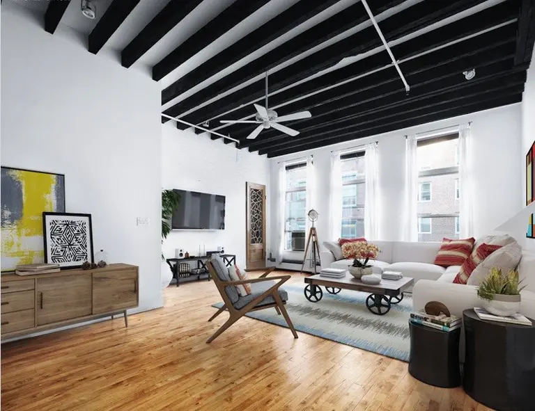 High, dramatic ceilings grace this $3.5M Greenwich Village loft