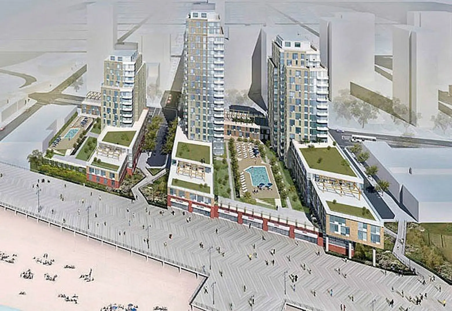 Plans filed for a 21-story Coney Island ‘Dreams’ project on the boardwalk