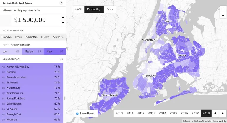Map: Here’s where you can afford to live in NYC in 2018