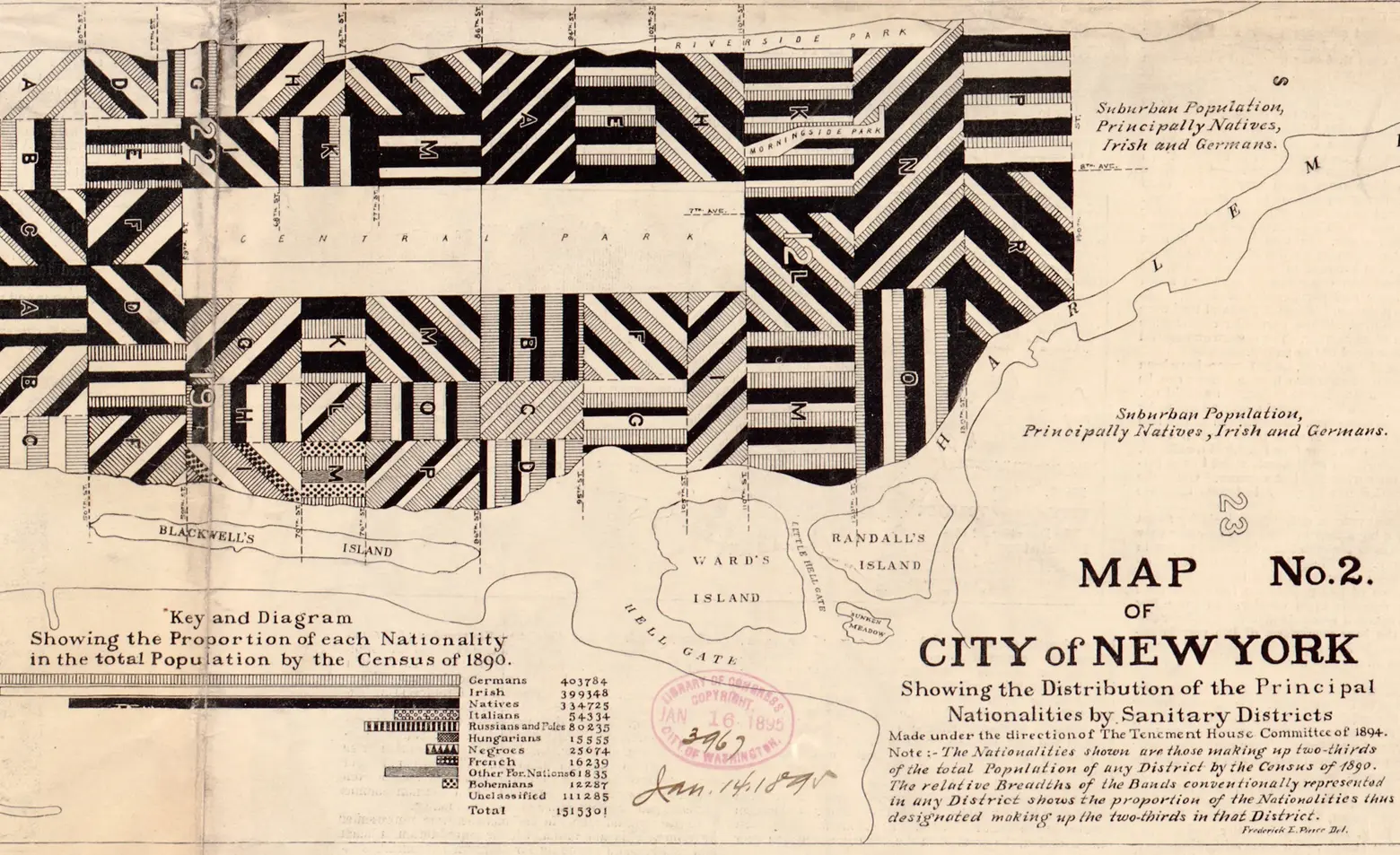 1894 maps show a Manhattan densely populated with immigrants