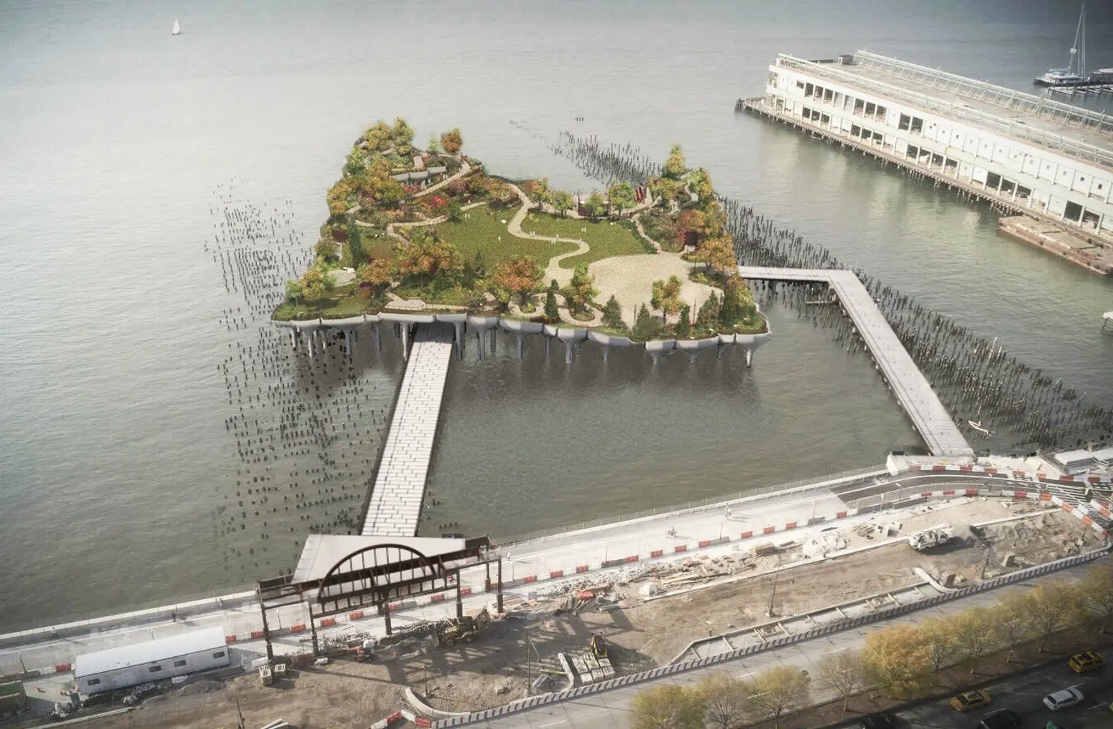 Pier 55 project files appeal to stop work order; Durst says he backed opposition