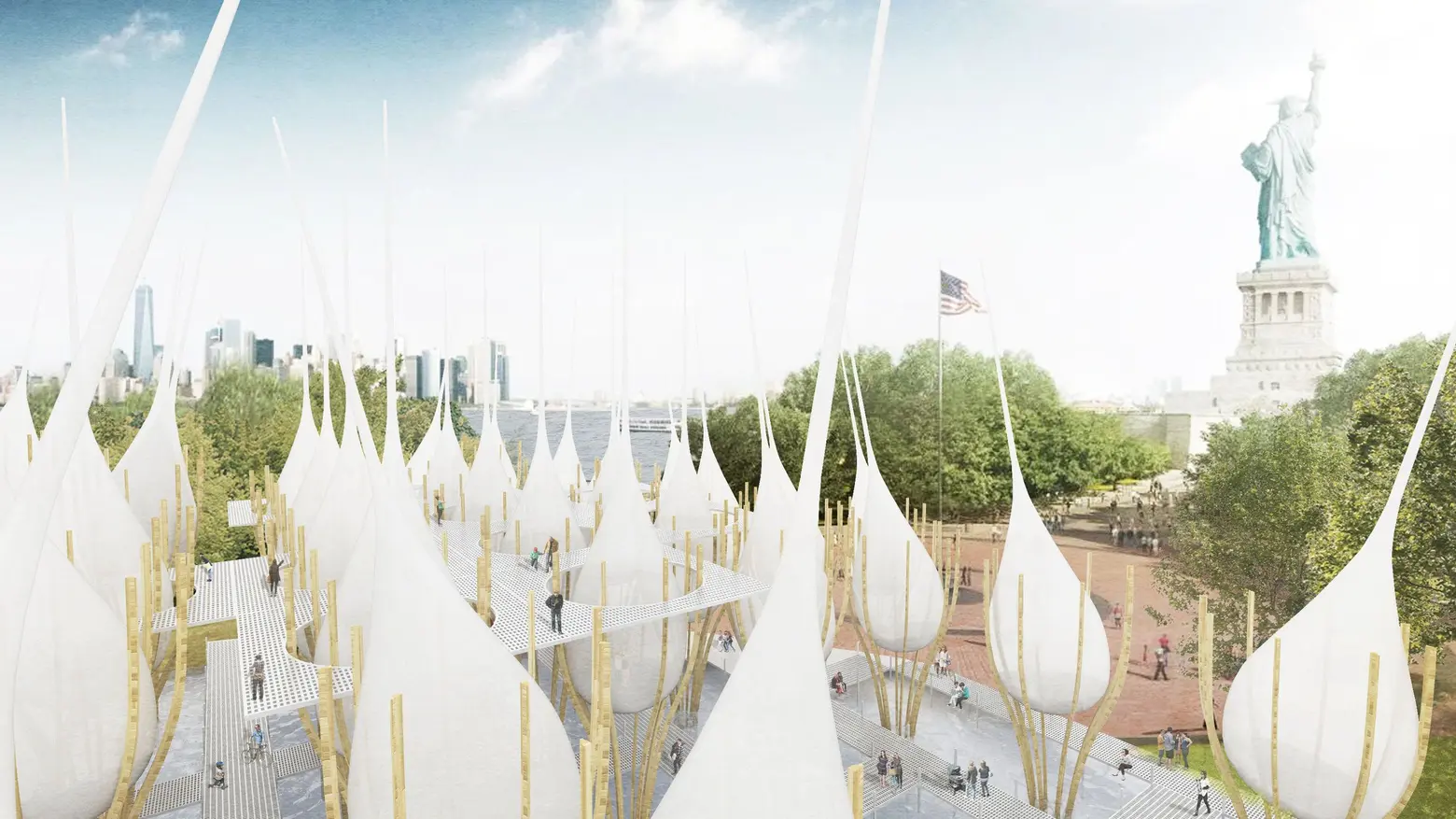 LIBERTY MUSEUM NEW YORK: Freedom to the people, Social Justice Media, Statue of Liberty Museum, Jungwoo Ji, Bosuk Hur, Suk Lee, NYC design competition