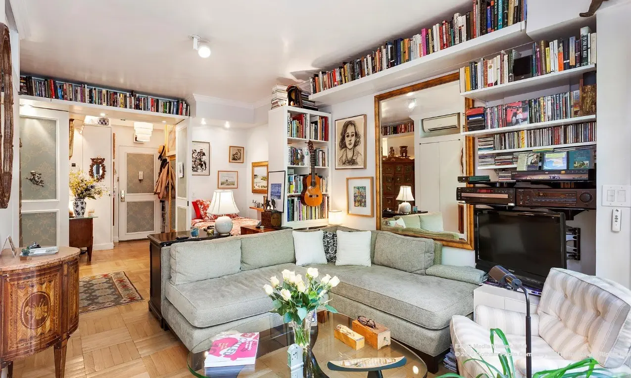 Greenwich Village studio with wall of windows and private backyard gets ...