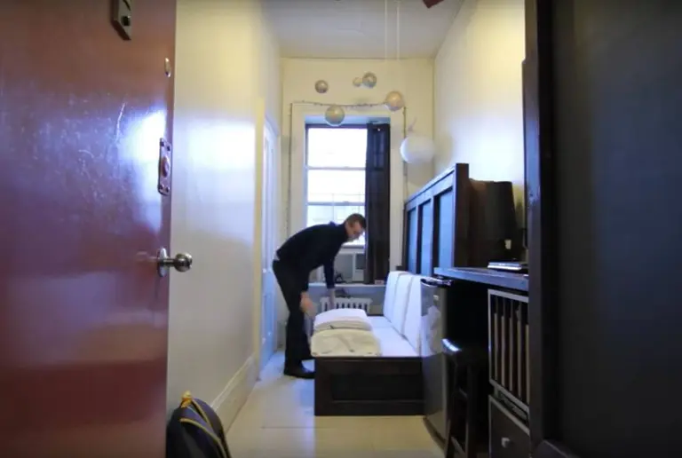 VIDEO: How a man lives and works in a 78-square-foot Hell’s Kitchen ‘studio’