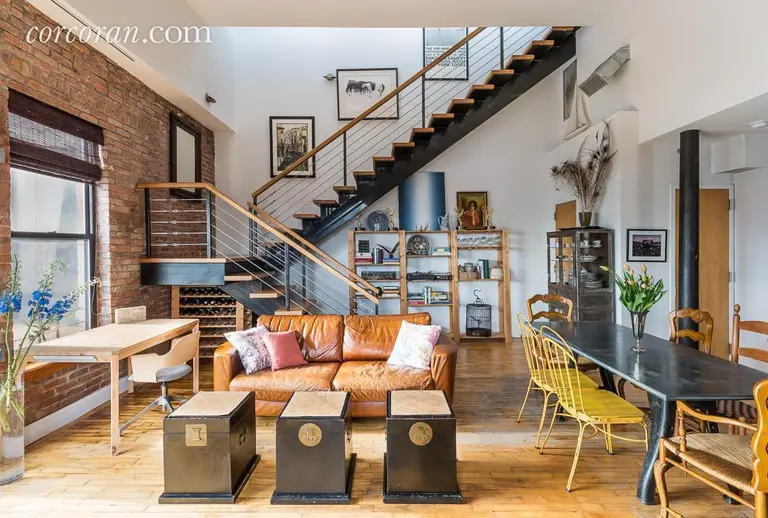 $2.7M penthouse loft boasts 25-foot ceilings and two terraces in Williamsburg