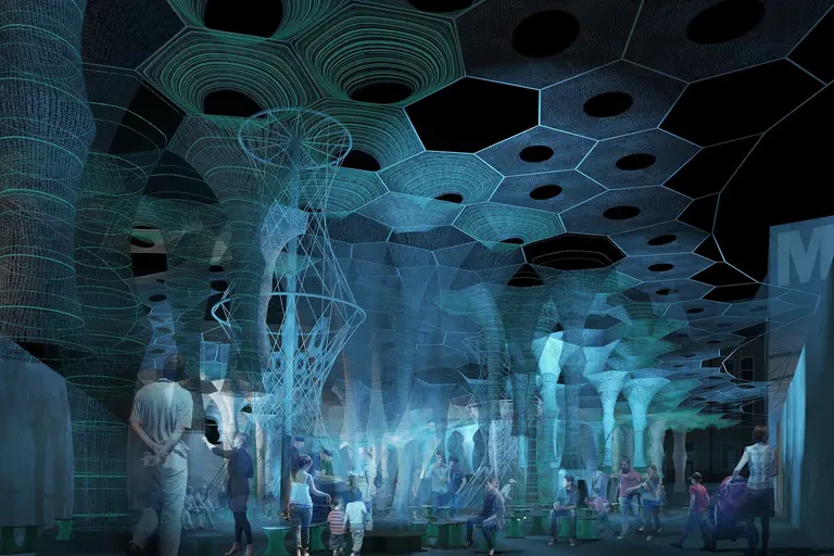 A photo-luminescent, solar canopy is coming to MoMA PS1 this summer