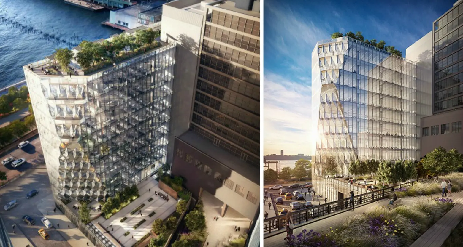Jeanne Gang reveals sparkly new renderings of High Line-hugging Solar Carve Tower