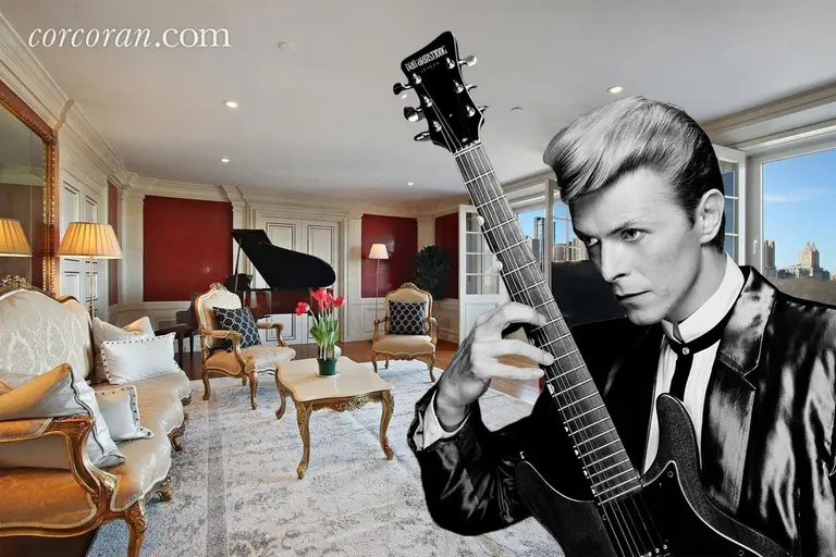 David Bowie’s former Central Park South condo lists for $6.5M with his personal piano included