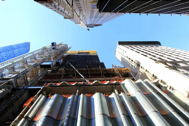 Construction update: Extell’s Central Park Tower gets its fluted glass curtain wall