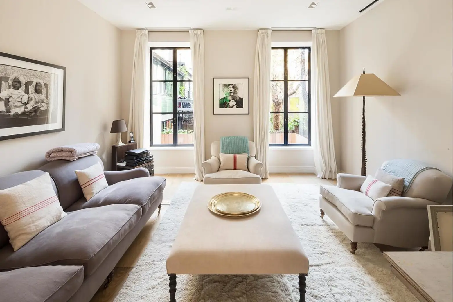 $29K/month West Village townhouse got a modern, romantic renovation by Annabelle Selldorf