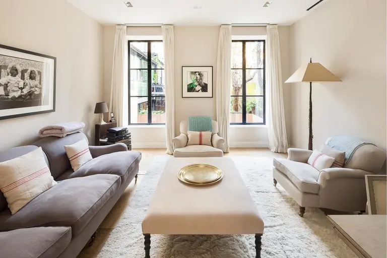$29K/month West Village townhouse got a modern, romantic renovation by Annabelle Selldorf