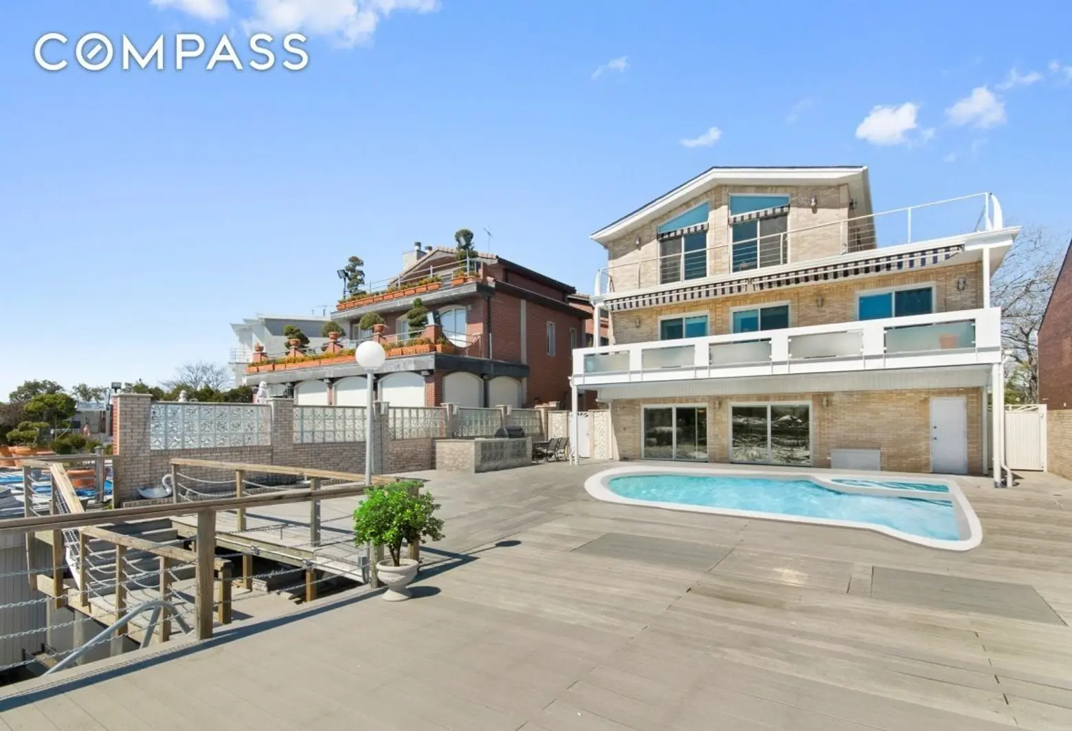 $2.4M waterfront home in Mill Basin has its own pool, dock and jet ski ramp