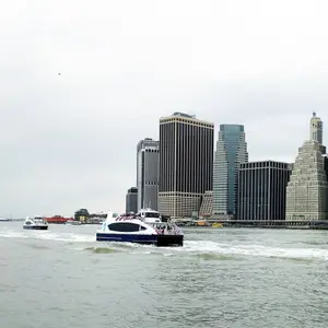 New York's first citywide ferry - christening event by mayor deblasio