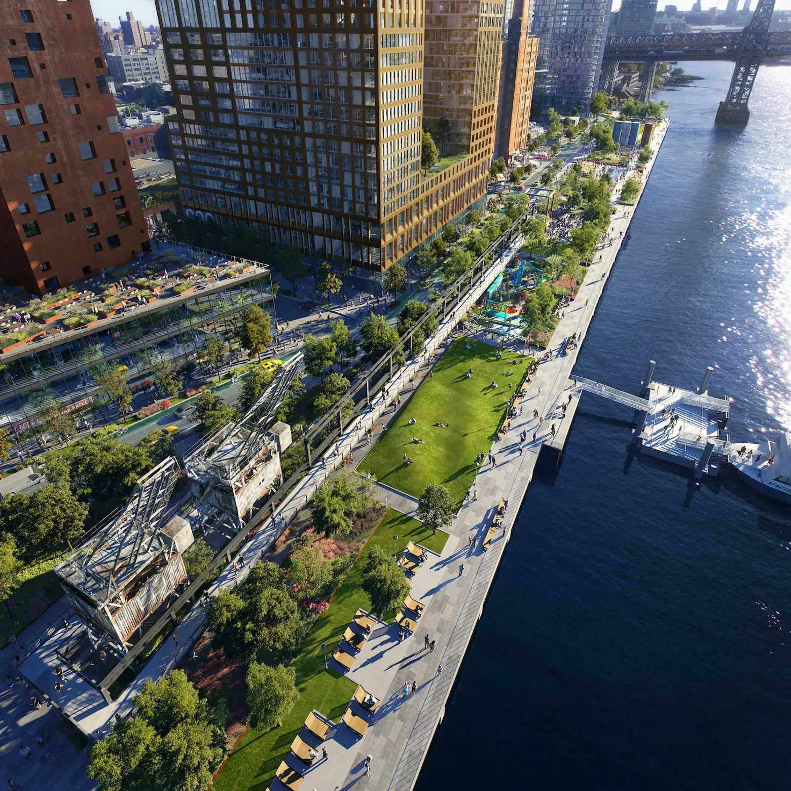Domino Park, Domino Sugar Factory, Two Trees Management, James Corner Field Operations
