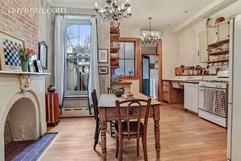 For $1.8M this pint-sized Park Slope townhouse sets the standard for renovated rustic chic