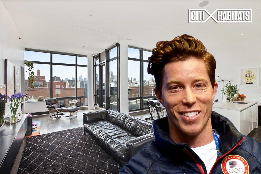 Olympic Gold Medalist Shaun White lists his East Village penthouse 