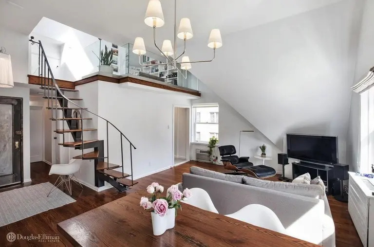 $1.25M loft-like apartment comes from a landmark townhouse on West End Avenue