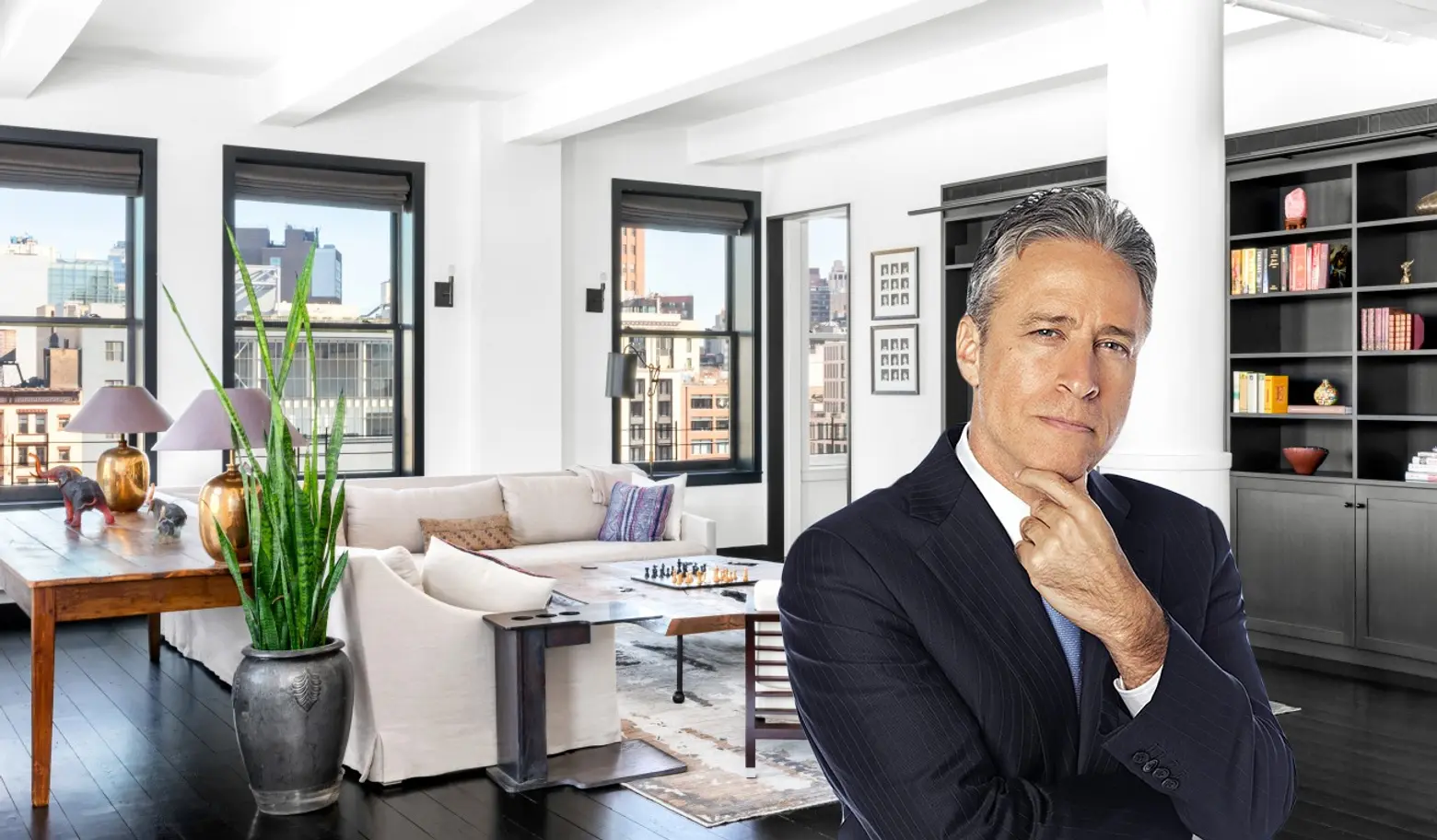 Jon Stewart’s former Tribeca penthouse hits the market for $20M