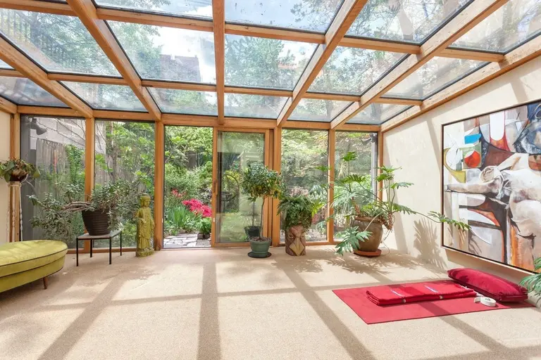 Rare Italianate townhouse in Long Island City comes with a sunroom and lush backyard