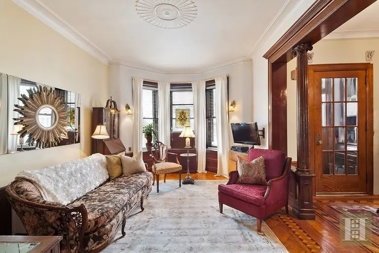 $1.6M limestone rowhouse in Bay Ridge is filled with original details