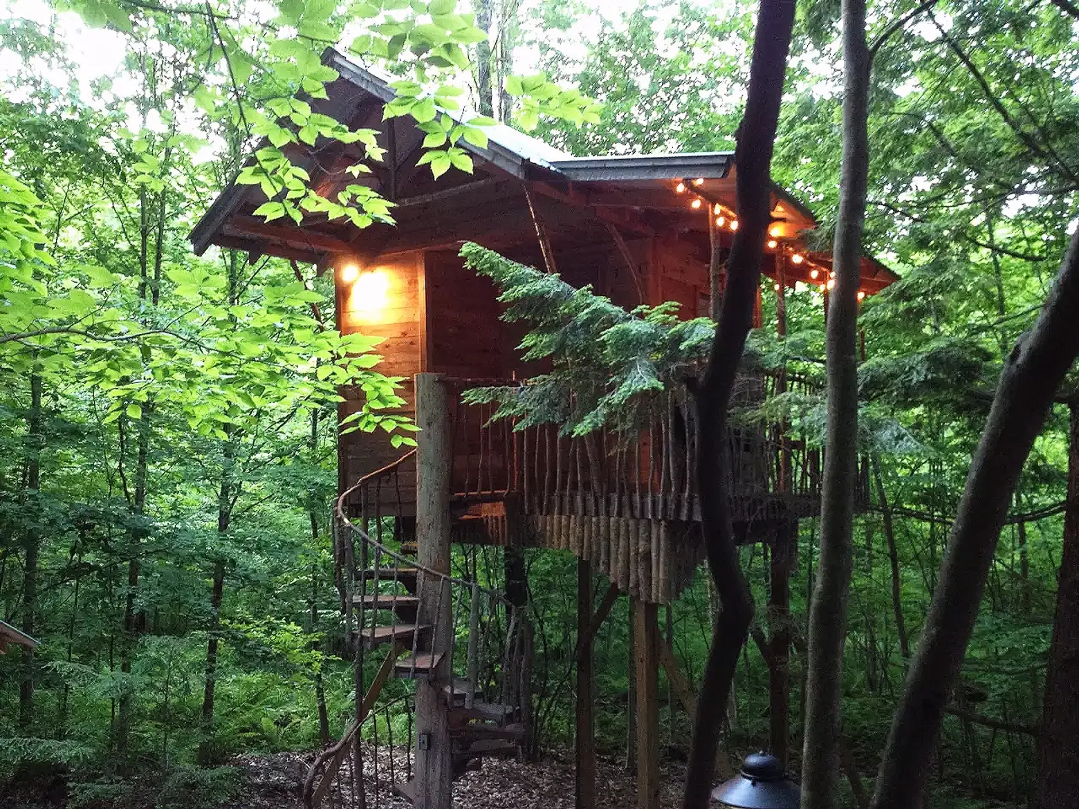 Stay in an Adirondack tree house retreat this summer