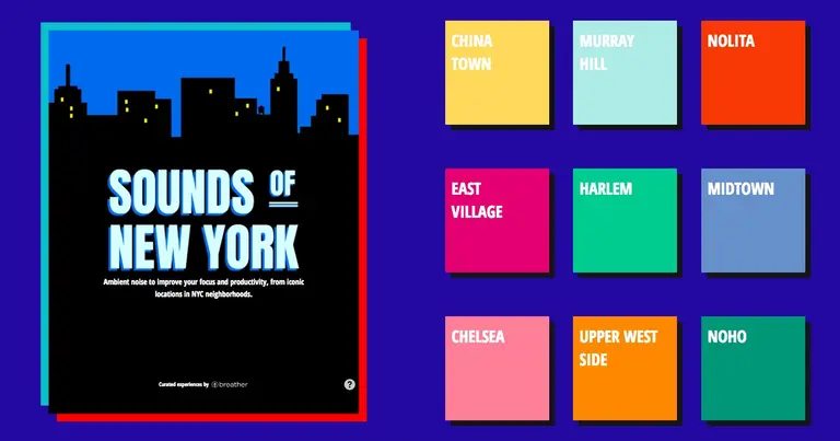 ‘Sounds of New York’ uses city noise to improve your focus