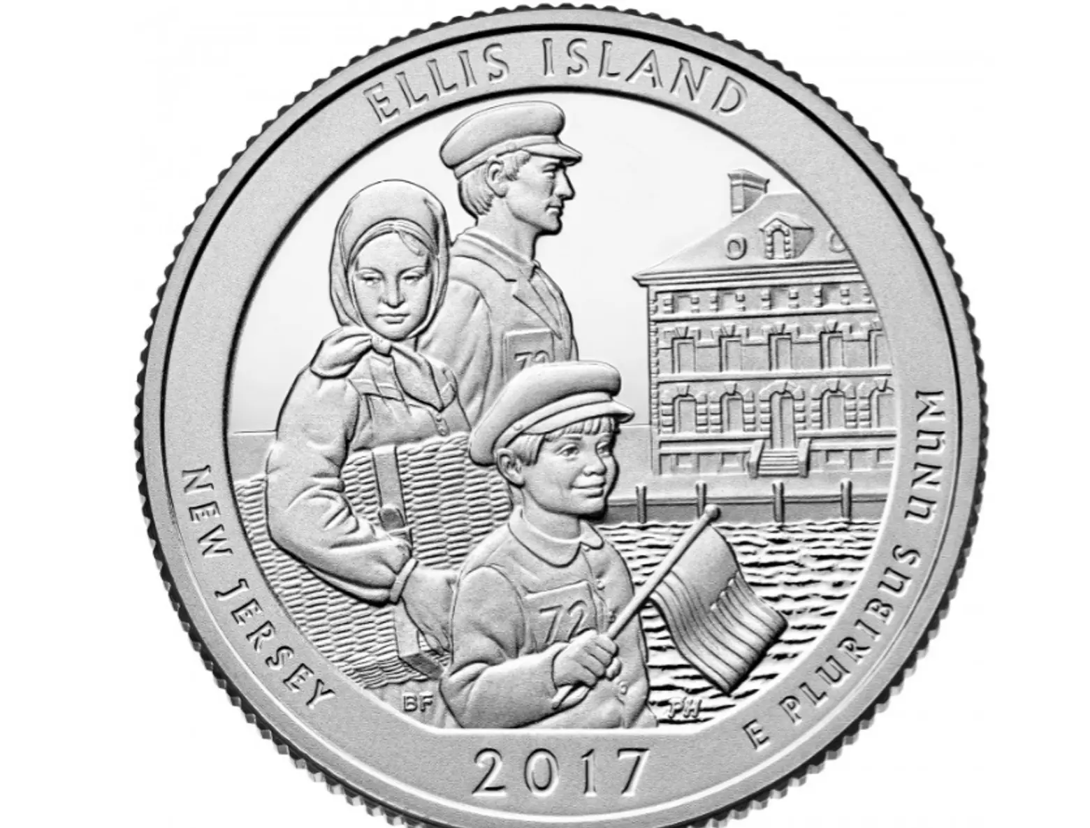 Ellis Island, NJ state coin, U.S. Mint