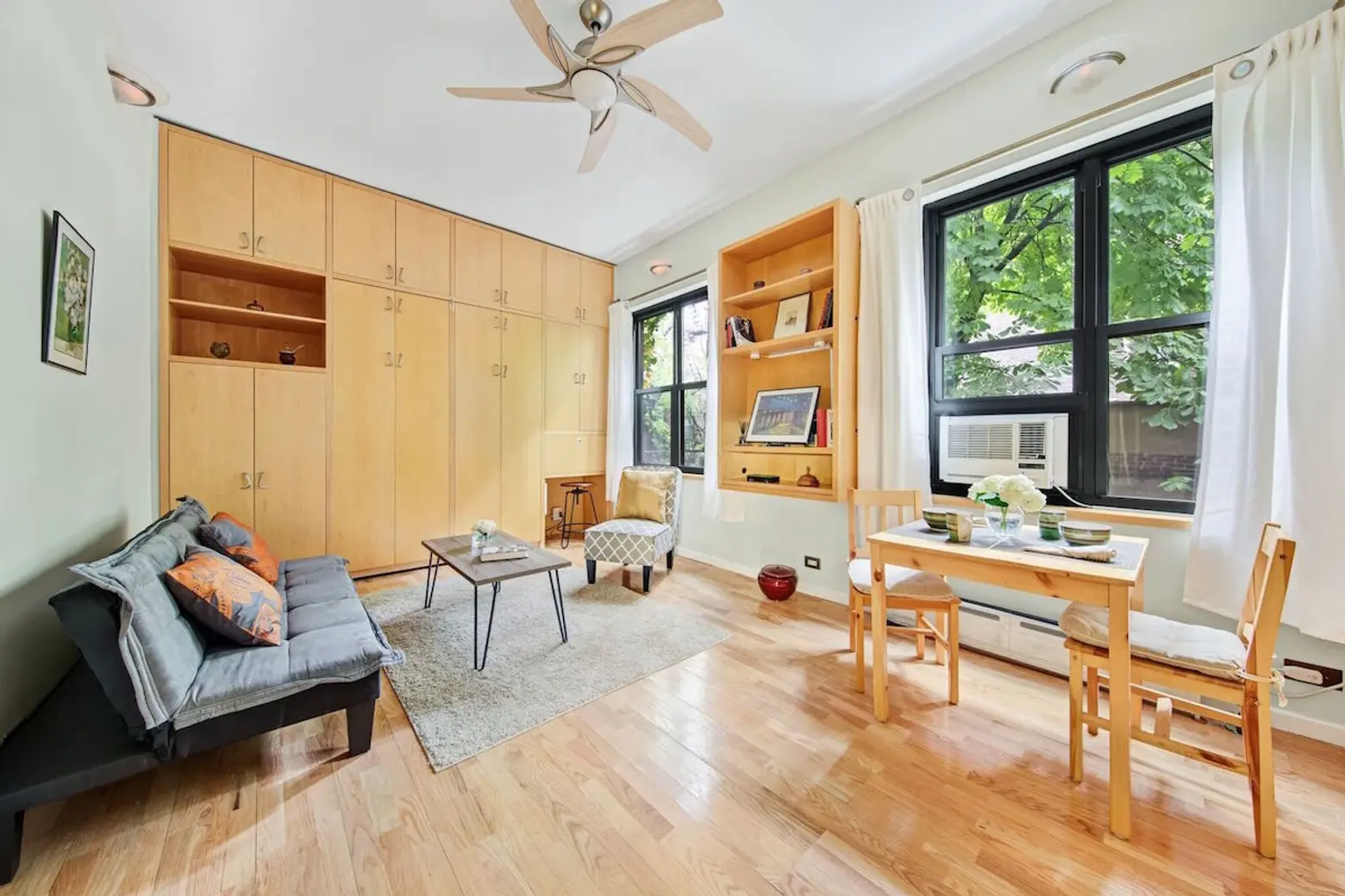 Clever use of space is key in this fully customized $450K Gramercy studio