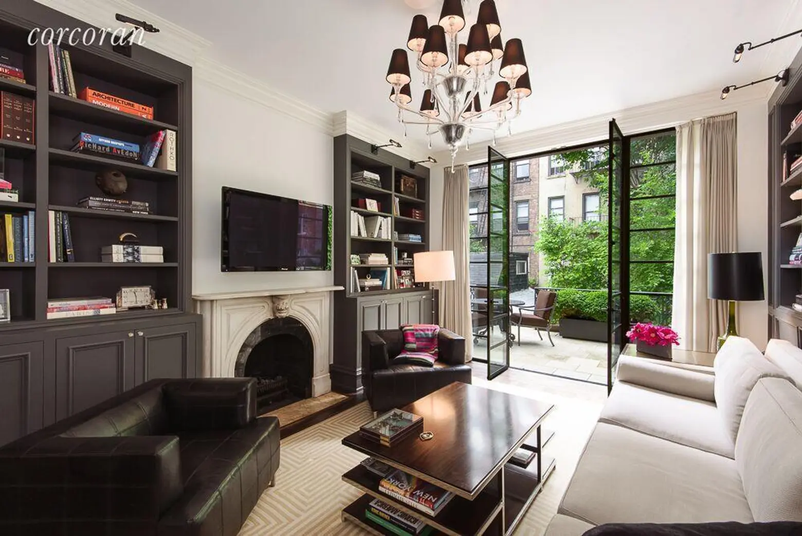 33 Charles Street, West Village, Cool listings, Celebrities, Hilary Swank, Townhouses, outdoor space, interiors